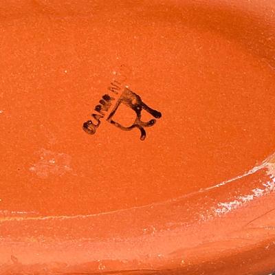 LOT 169: Assa Chourico Terracotta Cooking Dish, Girl With No Face Pottery Figurine, Brass Ashtray, Wooden Cigar Box and Cancun Mexico...