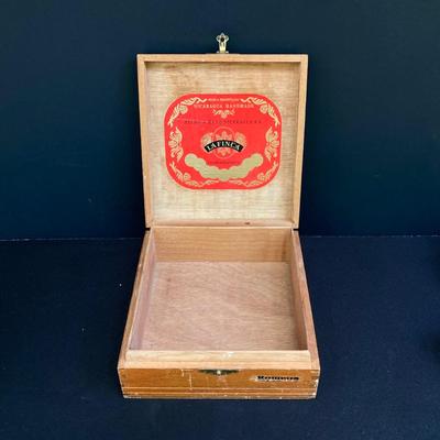 LOT 169: Assa Chourico Terracotta Cooking Dish, Girl With No Face Pottery Figurine, Brass Ashtray, Wooden Cigar Box and Cancun Mexico...