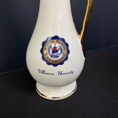LOT 170: Vintage Decorative Collection - Cobalt Blue Shell, Greek Style Cherub Vase, Trimont Ware Japan Bowl, Villanova University Bud...