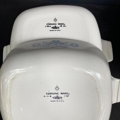 LOT 174: Classic Vintage Corning Ware Blue Cornflower Cookware
