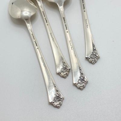 LOT 55: Damask Rose Heirloom Sterling Flatware Set with Two Sterling Ladles - 2,007.7 gtw