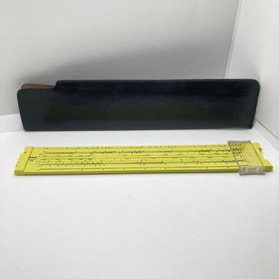LOT 68: Vintage Office Supplies and More - Personalized Sterling Stamp Holder (50.5 gtw), Arrow 203 Stapler, Pickett Microline Ruler with...