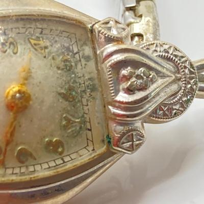 LOT 69: Vintage Jewelry and Accessories - Swiss Bulova Ladies Watch 10K Gold Filled, Queen Elizabeth The Second Clip-on Earrings, Abalone...