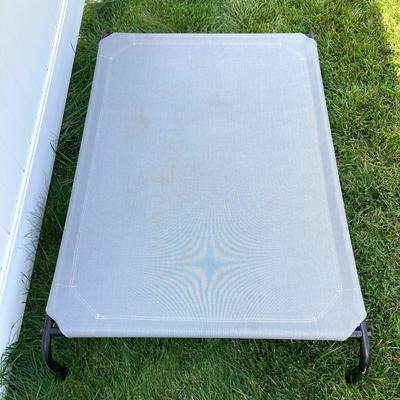LOT 77: Lucky Dog Folding Metal Play Pen and Elevated Dog Bed