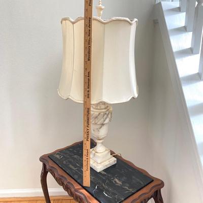 LOT 80: Vintage Alabaster Table Lamp