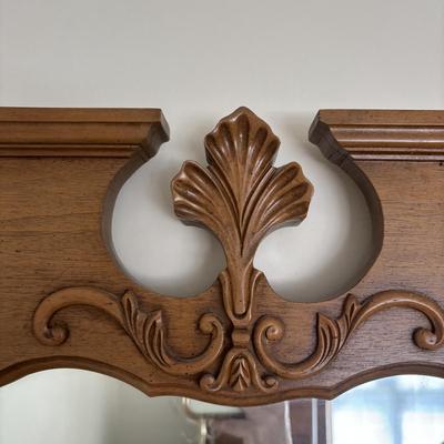 LOT 83: Vintage Wooden Framed Mirrors