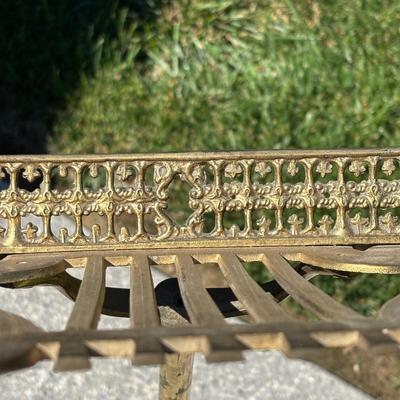 LOT 84: Solid Brass Music Adjustable Stand