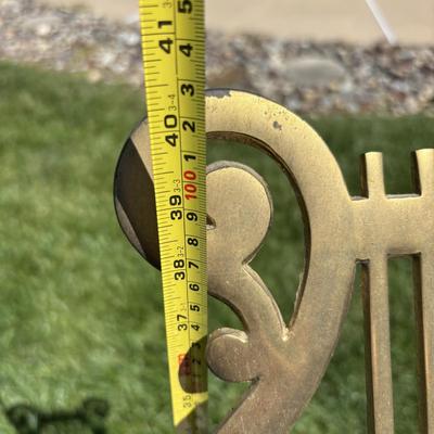 LOT 84: Solid Brass Music Adjustable Stand