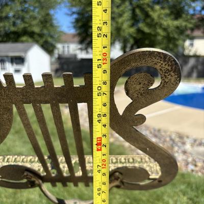 LOT 84: Solid Brass Music Adjustable Stand