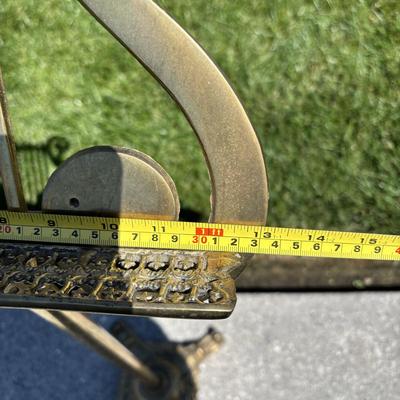 LOT 84: Solid Brass Music Adjustable Stand