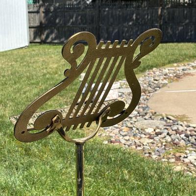 LOT 84: Solid Brass Music Adjustable Stand