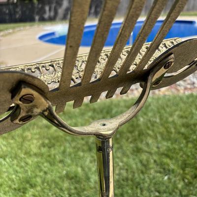 LOT 84: Solid Brass Music Adjustable Stand