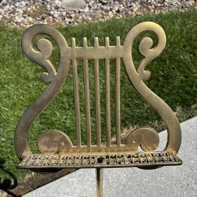 LOT 84: Solid Brass Music Adjustable Stand