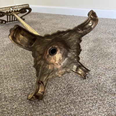 LOT 84: Solid Brass Music Adjustable Stand