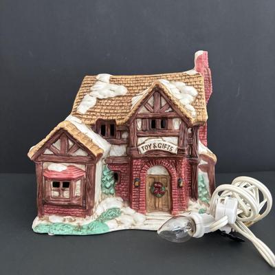 LOT 95: Dickens Cottage Church & Toy Shop