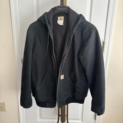 LOT 98: Carhartt Black Coat, sz M