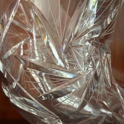 LOT 100: Elegant Cut Crystal Collection: Cornucopia, Compote Dish and Ashtrays