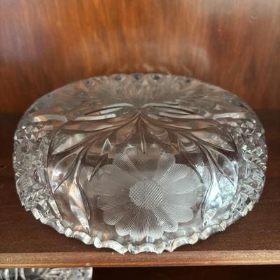 LOT 101: Vintage Floral Cut Crystal Collection