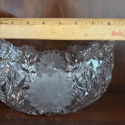 LOT 101: Vintage Floral Cut Crystal Collection