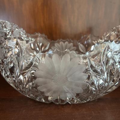 LOT 101: Vintage Floral Cut Crystal Collection