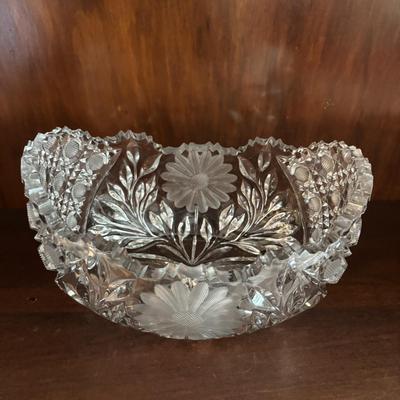 LOT 101: Vintage Floral Cut Crystal Collection