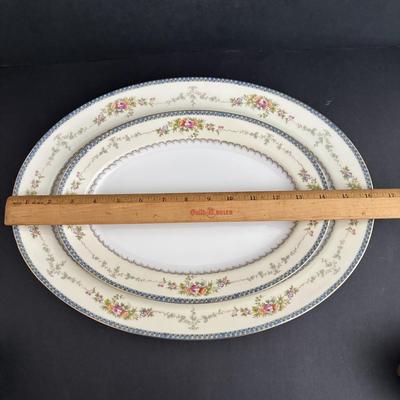 LOT 105: Vintage Meito Japan Hand Painted Serving China