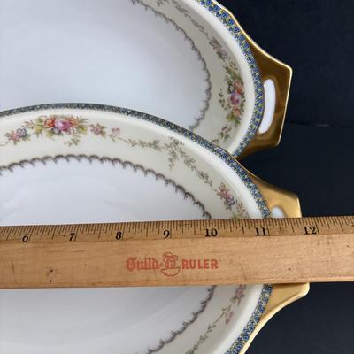 LOT 105: Vintage Meito Japan Hand Painted Serving China