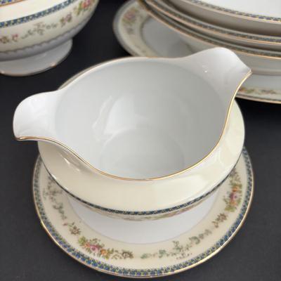 LOT 105: Vintage Meito Japan Hand Painted Serving China