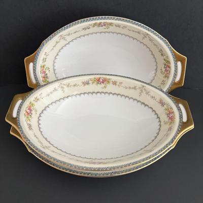 LOT 105: Vintage Meito Japan Hand Painted Serving China