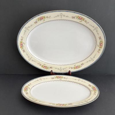 LOT 105: Vintage Meito Japan Hand Painted Serving China