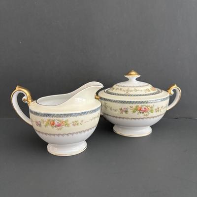 LOT 105: Vintage Meito Japan Hand Painted Serving China