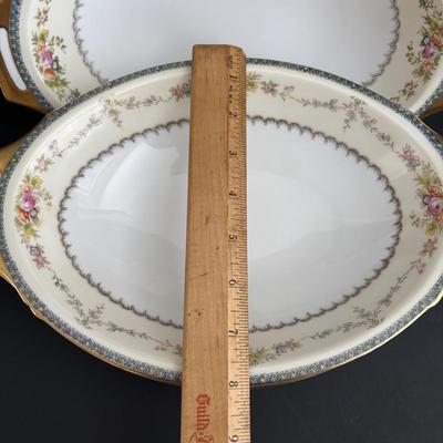 LOT 105: Vintage Meito Japan Hand Painted Serving China