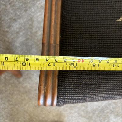 LOT 500: Vintage Chairs w/Needlepoint Seats