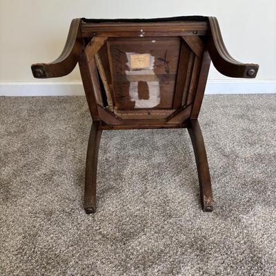 LOT 500: Vintage Chairs w/Needlepoint Seats