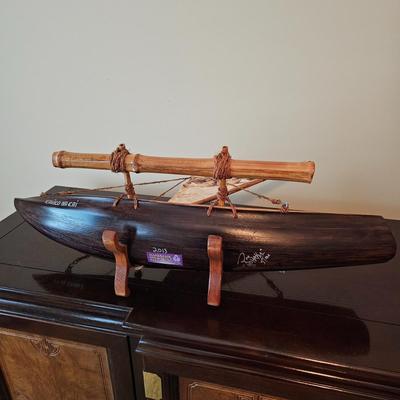 Handmade Polynesian Style Outrigger Canoes & More (UGB1-JS)
