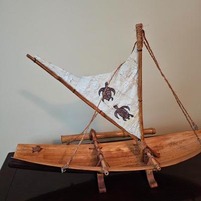 Handmade Polynesian Style Outrigger Canoes & More (UGB1-JS)