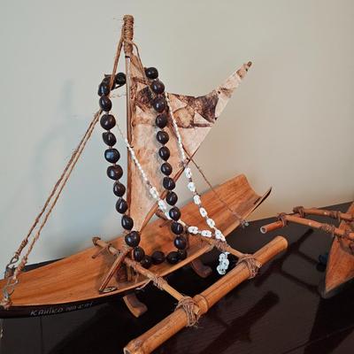 Handmade Polynesian Style Outrigger Canoes & More (UGB1-JS)