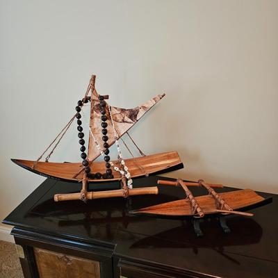 Handmade Polynesian Style Outrigger Canoes & More (UGB1-JS)