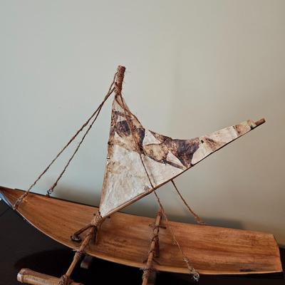 Handmade Polynesian Style Outrigger Canoes & More (UGB1-JS)