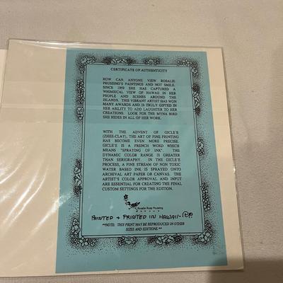 Rosalie Prussing Signed/Numbered Print & More Hawaiian Collectibles (BS-MG)