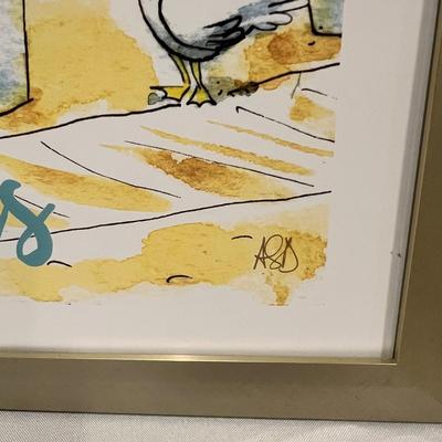 Three Ann Sophie Digsmed Signed Prints in Matching Frames (BLR-RG)