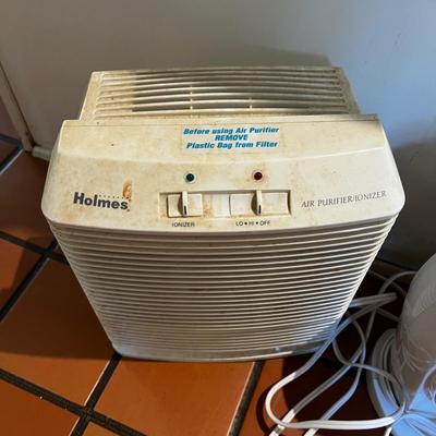 Sale Photo Thumbnail #2041: Holmes air purifier, Duracraft fan and 2 disc heaters.