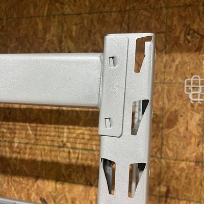 Industrial Style Four Shelf Metal Shelving Unit (BS-MG)