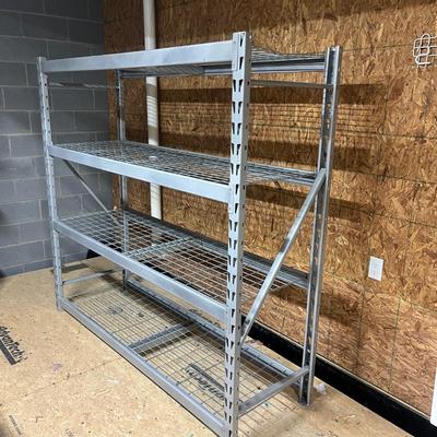 Industrial Style Four Shelf Metal Shelving Unit (BS-MG)