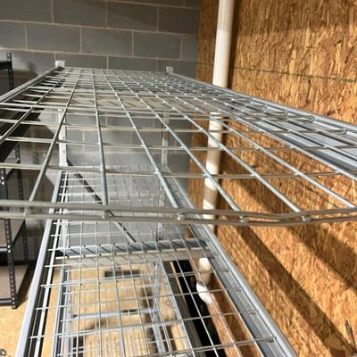 Industrial Style Four Shelf Metal Shelving Unit (BS-MG)