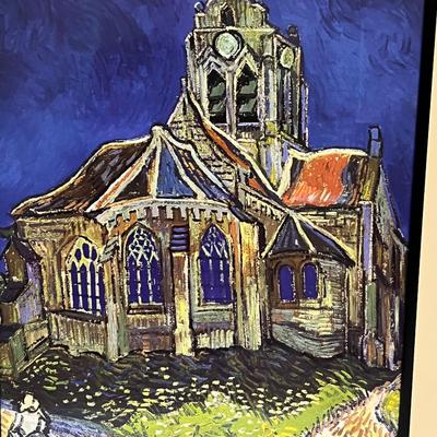 Van Gogh Framed Prints - “The Siesta”, “Bedroom in Arles” & “The Church at Auvers” (BD-RG)