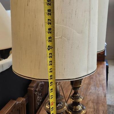 Pair of Antique Brass Lamps