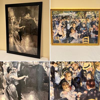"The Waltz" by Anders Zorn & "Bal du moulin de la Galette" by Pierre-Auguste Renoir (BD-RG)