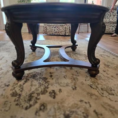 Sale Photo Thumbnail #5: Ashley Furniture Norcastle Set includes
A) Couch Table $200
B) Coffee Table $200
C) Two end tables $150 each or $275 for both

** Will take $600 for entire set