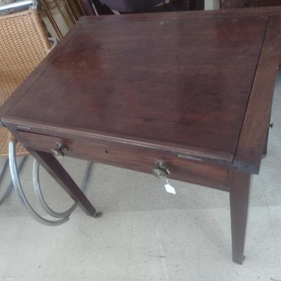 Antique Drafting Desk Worktable
